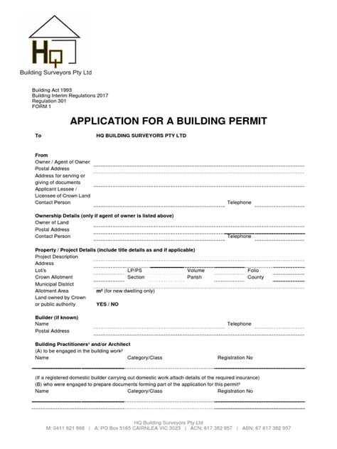 Apply for a Building Permit .